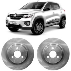 Par Disco de Freio Dianteiro Renault Kwid 1.0 2008 em Diante